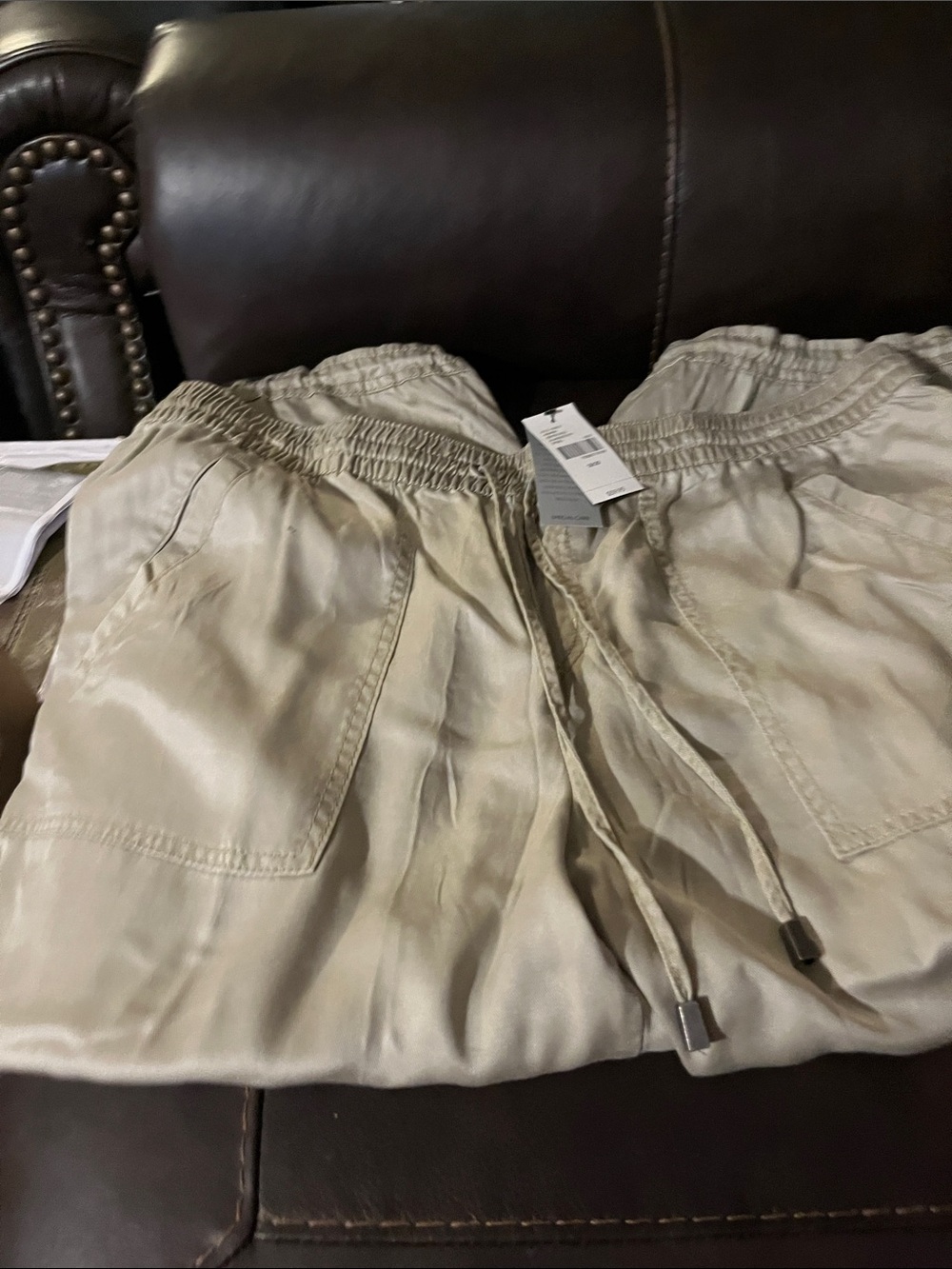 Lane Bryant  Khaki Drawstring Utility capris 18/20 NWT